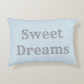 Coussin de rêves doux - bleu-clair et gris