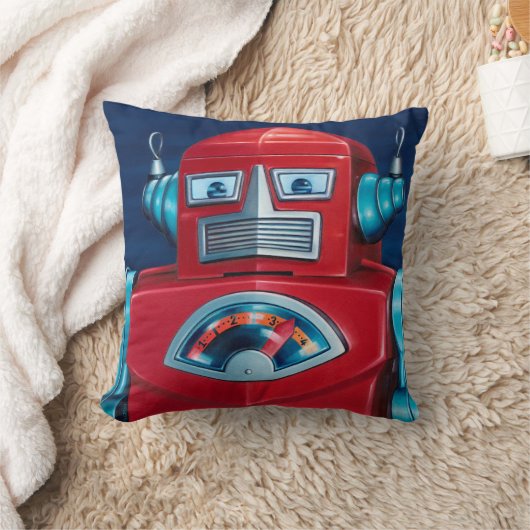 Coussin de robot "sur garde" (Couverture)