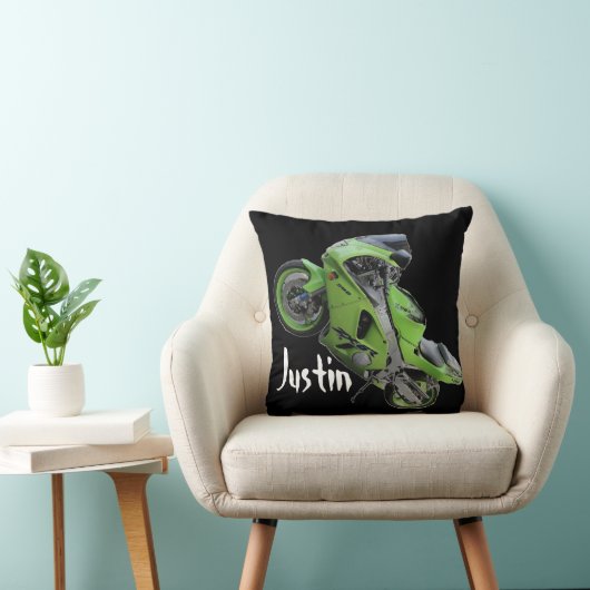 Coussin de "Rocket de fourche" de vert de Kawasaki (Chaise)