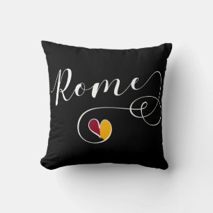 Coussin de Rome de coeur, Italie, italienne