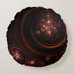 Coussin de ronde Abstrait Art Starlight