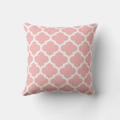Coussin de rose de rose de Quatrefoil de Marocain (Verso)