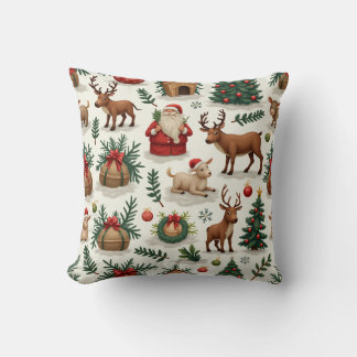 coussin de roudolph père Noël