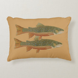 Coussin de ruisseaux et de bruns
