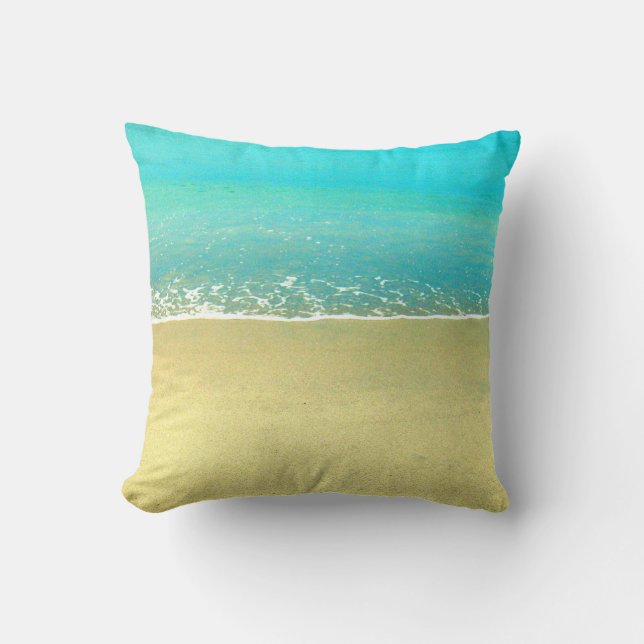 Coussin de sable de plage de ressac (Recto)
