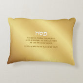 Coussin de salutation personnalisé du Seder de Pâq (Dos)