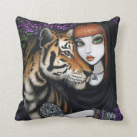Coussin de Sam Lilah d'imaginaire d'âme s?ur de