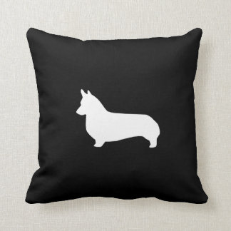Coussin de silhouette de corgi - conception
