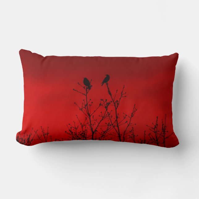 Coussin de Silouette d'oiseau (Recto)