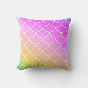 Coussin de sirène, coussin mignon, coussin