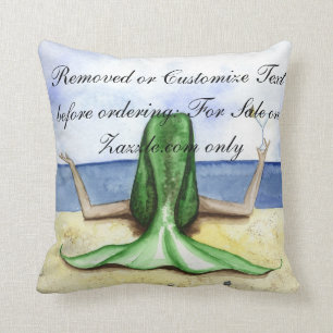 Coussin de sirène de Pina Colada de plage de