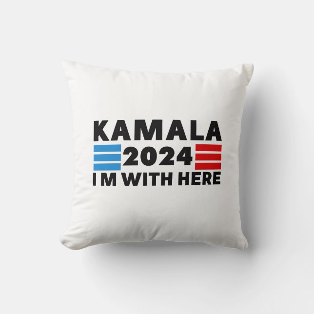 Coussin de soutien de Kamala Harris (Recto)