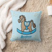 Coussin de souvenir de bébé de cheval de basculage (Couverture)