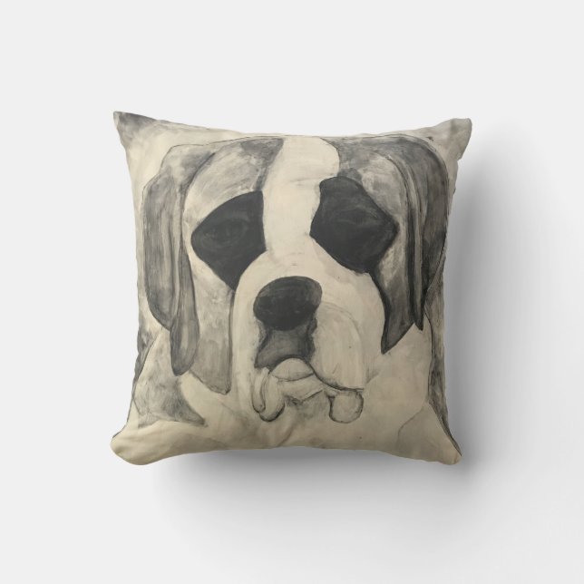 Coussin de St Bernard d'amour de chiot (Recto)