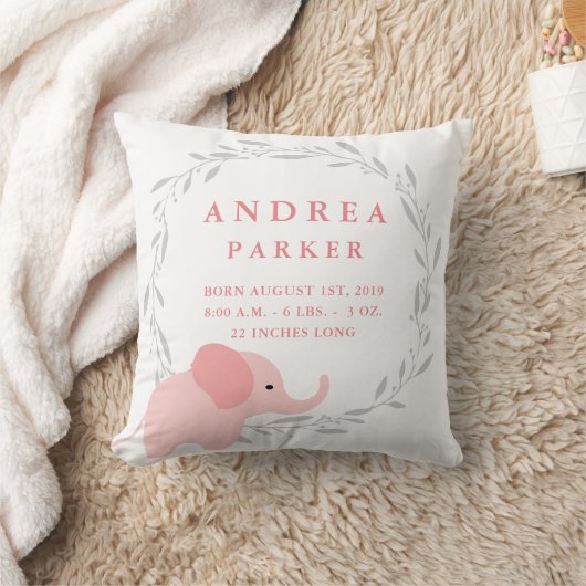 Coussin de stat de faire-part de naissance (Couverture)