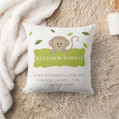 Coussin de stat de faire-part de naissance de (Couverture)