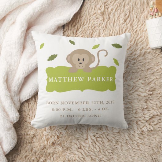 Coussin de stat de faire-part de naissance de (Couverture)