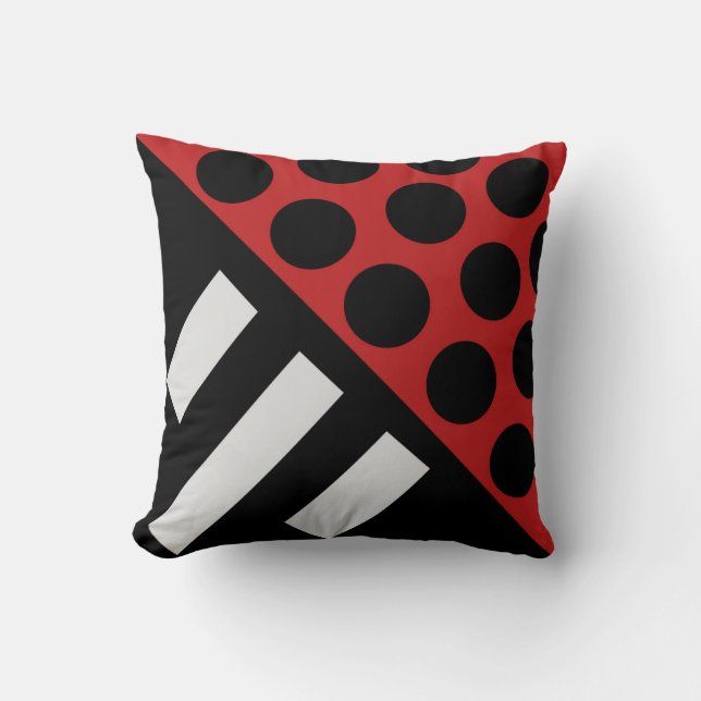Coussin de style abstrait moderne (Recto)