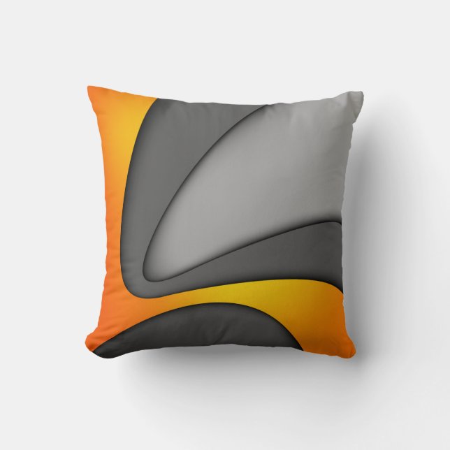 Coussin de style abstrait moderne (Recto)
