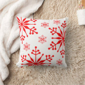 Coussin de style Flocon de neige de Noël. (Couverture)