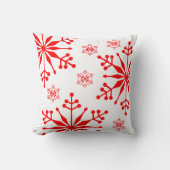 Coussin de style Flocon de neige de Noël. (Recto)