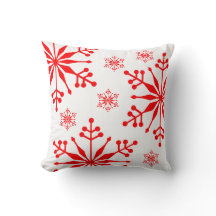 Coussin de style Flocon de neige de Noël.
