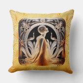 Coussin De Style Lalique Art Déco. (Recto)