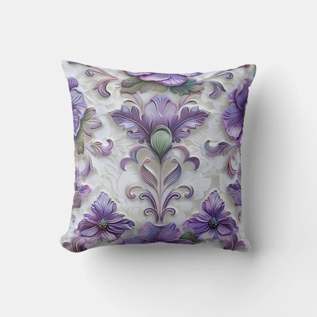 Coussin de style victorien, violet de l'alto (Recto)