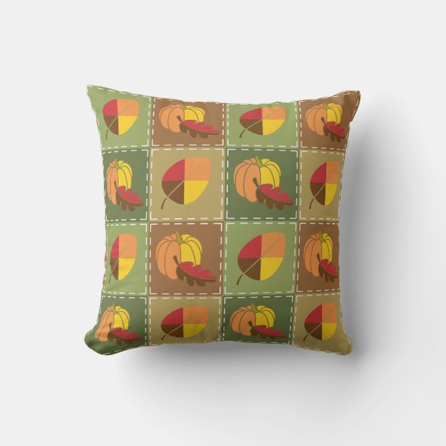 Coussin de surface composée d'automne (Recto)