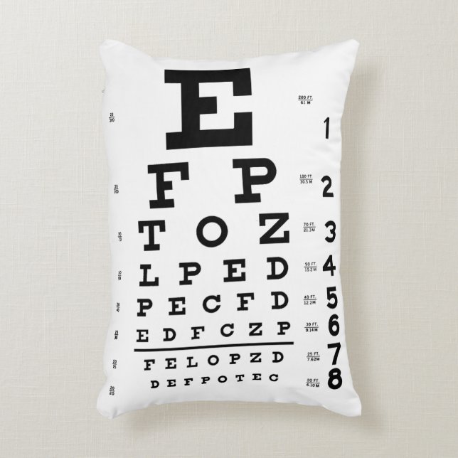 Coussin de T-shirt Optométriste (Devant(Vertical))