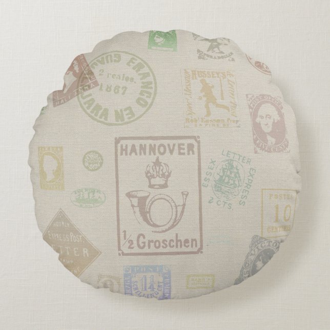 coussin de tampon vintage (Devant)