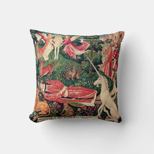 Coussin de Tapisserie Vintage (Recto)