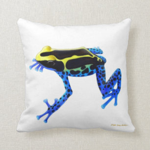 Coussin de teinture de grenouille de dard de