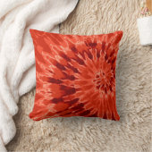 Coussin de teinture de tourbillon orange brûlé (Couverture)
