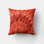Coussin de teinture de tourbillon orange brûlé (Verso)