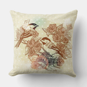 Coussin de Thow d'illustration d'oiseau