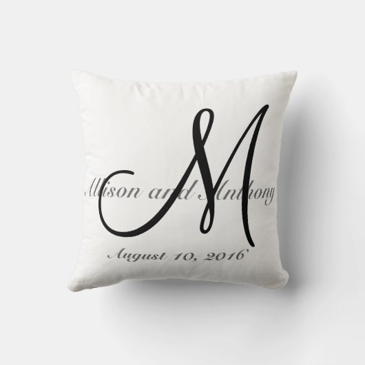 Coussin de toile de Faux fait sur commande de (Verso)