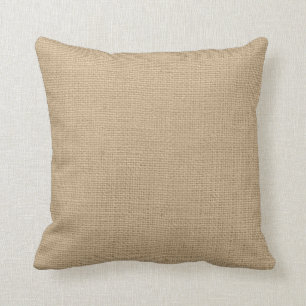 Coussin de toile de jute de Faux