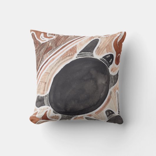 Coussin de tortue d'animaux de mythe de rêves (Recto)