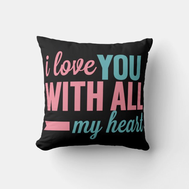 Coussin De tout mon cœur (Recto)