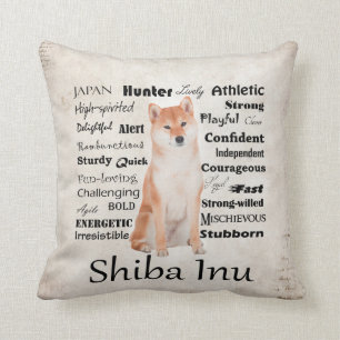 Coussin de traits de Shiba Inu