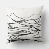 Coussin de tranquillité zen monochromatique (Verso)