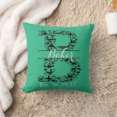 Coussin de turquoise, monogramme fendu "B " (Couverture)