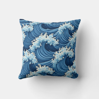 coussin de vague cool