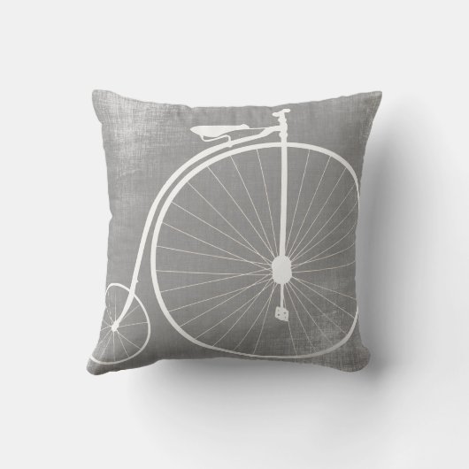 Coussin de vélo gris et blanc (Verso)