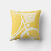 Coussin de vélo jaune et blanc (Verso)