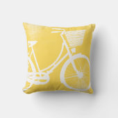 Coussin de vélo jaune et blanc (Recto)