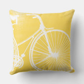 Coussin de vélo jaune et blanc (Verso)