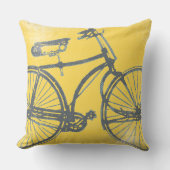 Coussin de vélo jaune et blanc (Recto)