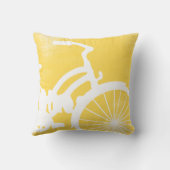 Coussin de vélo jaune et blanc (Verso)